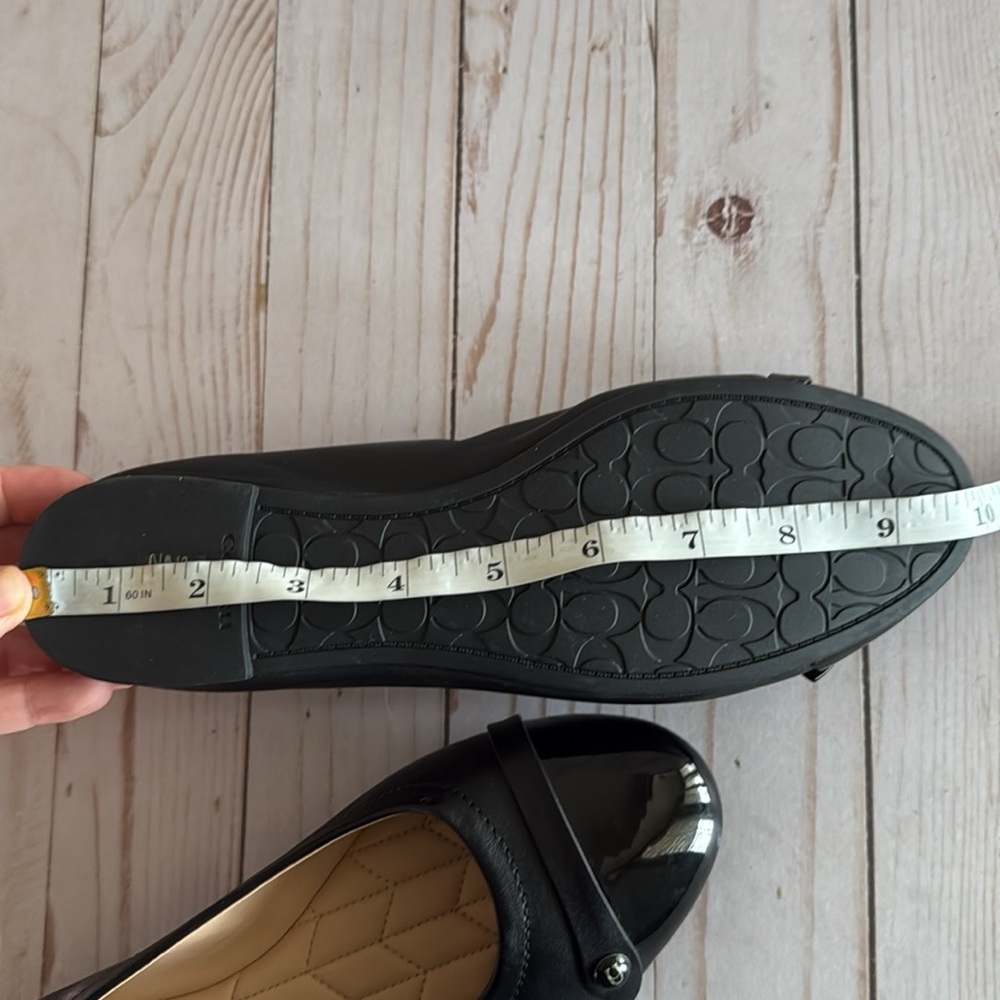 Classic Black Women's Ballet Flat with Patent Toe New Size 8 - Picture 15 of 15